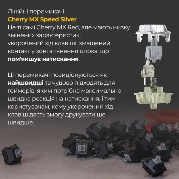 Клавіатура ігрова Ducky One 3 Cherry MX Speed silver (Matcha Cream) (UA)
