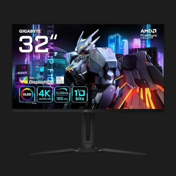 Монітор GIGABYTE 31.5" OLED 165Hz AORUS FO32U (UA)
