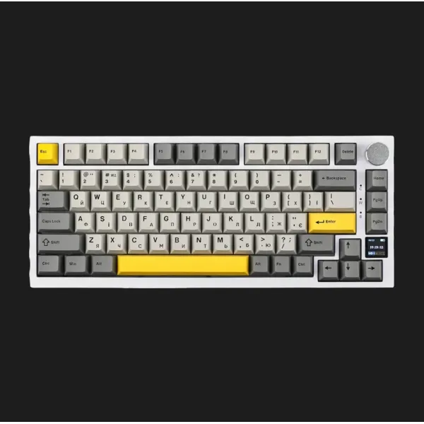 Клавіатура ігрова Epomaker AK820 Pro Flying Fish (White) (UA)