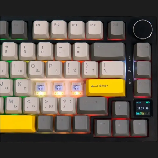 Клавіатура ігрова Epomaker AK820 Pro Gift Switch (Black) (UA)