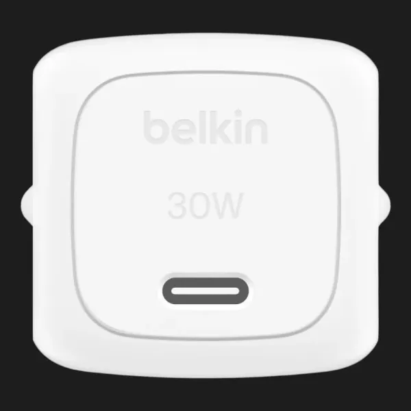 Блок живлення Belkin 30W USB-С GAN PD PPS, NEW (White)