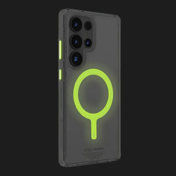 Чохол SkinArma Saido Niteglow with Mag-Charge для Samsung S25 Ultra (Green) (SK-525U-SDOGLOW-GRN)