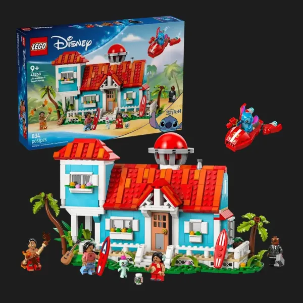 Конструктор LEGO Disney Пляжний будинок Ліло і Стіч (43268)