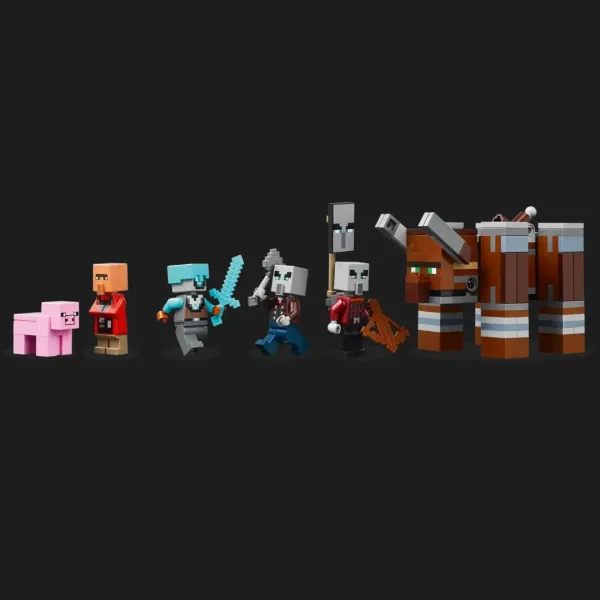 Конструктор LEGO Minecraft Аванпост розбійників та спустошувач (21278)