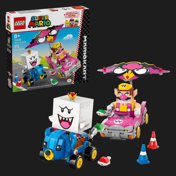 Конструктор LEGO Super Mario Mario Kart — Варіо та король Бу (72038)