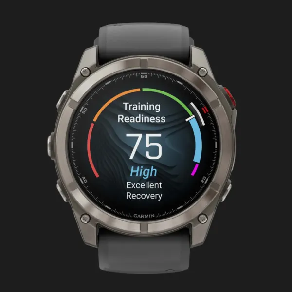Garmin Fenix 8 Pro 51mm AMOLED Sapphire Titanium with Graphite/Black Silicone Band