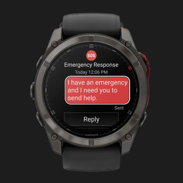 Garmin Fenix 8 Pro 51mm MicroLED Sapphire Carbon Gray DLC Titanium with Black/Pebble Gray Silicone Band