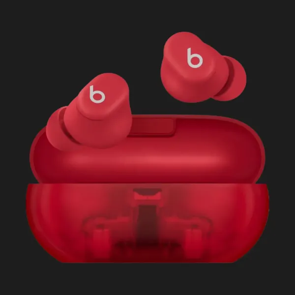 Навушники Beats Solo Buds (Transparent Red)