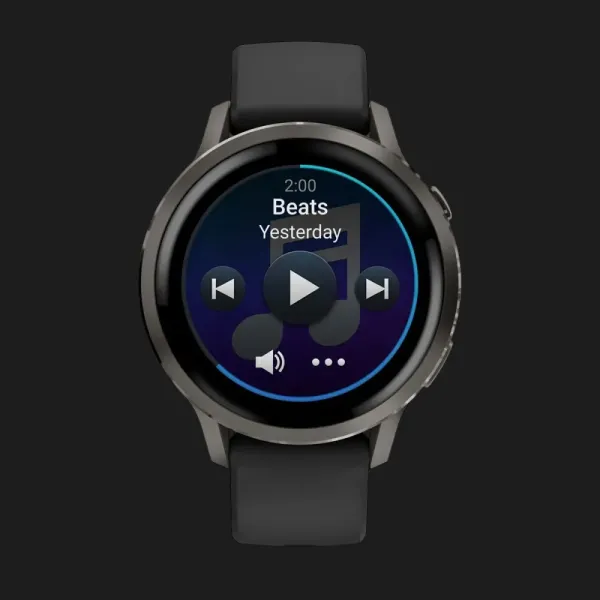 Garmin Venu 4 41mm Slate with Black Silicone Band