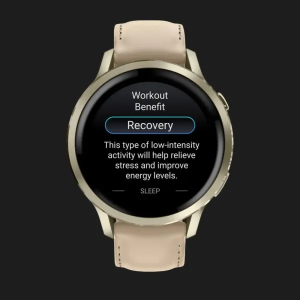 Garmin Venu 4 41mm Lunar Gold with Bone Silicone Band and Light Sand Leather Band