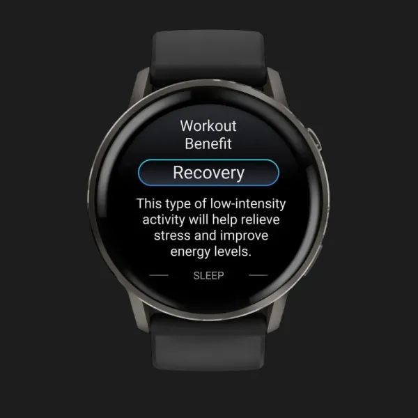 Garmin Venu 4 45mm Slate with Black Silicone Band