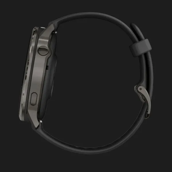Garmin Venu 4 45mm Slate with Black Silicone Band