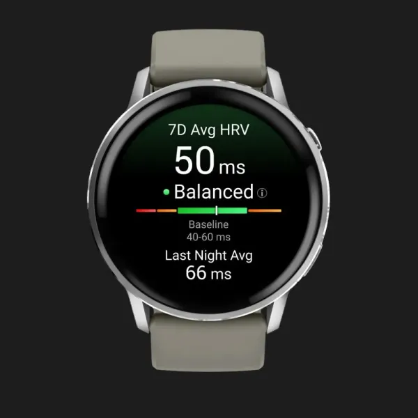 Garmin Venu 4 45mm Silver with Silver Gray Silicone Band