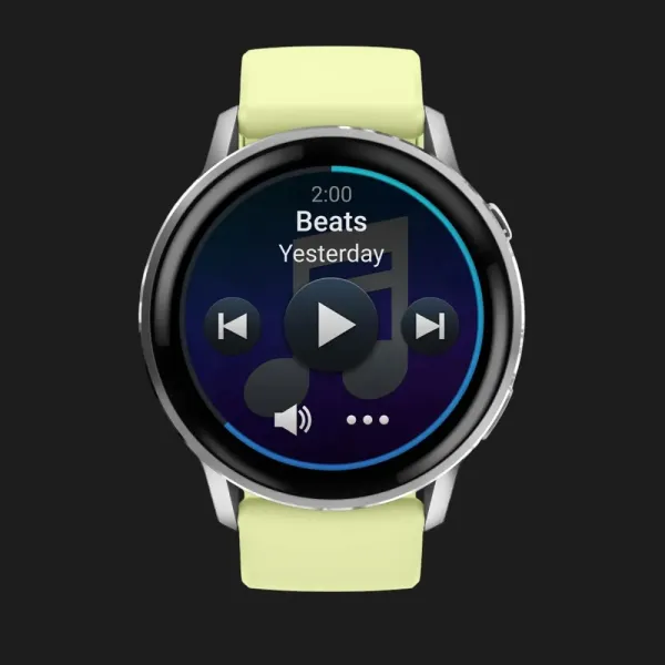 Garmin Venu 4 45mm Silver with Citron Silicone Band