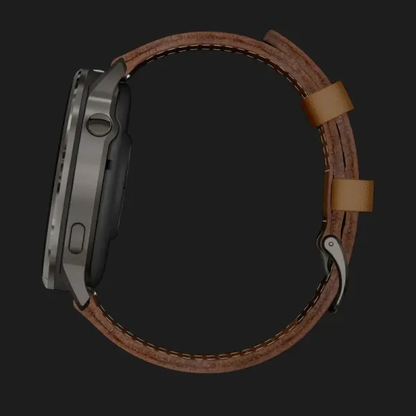 Garmin Venu 4 45mm Slate with Black Silicone Band and Brown Leather Band