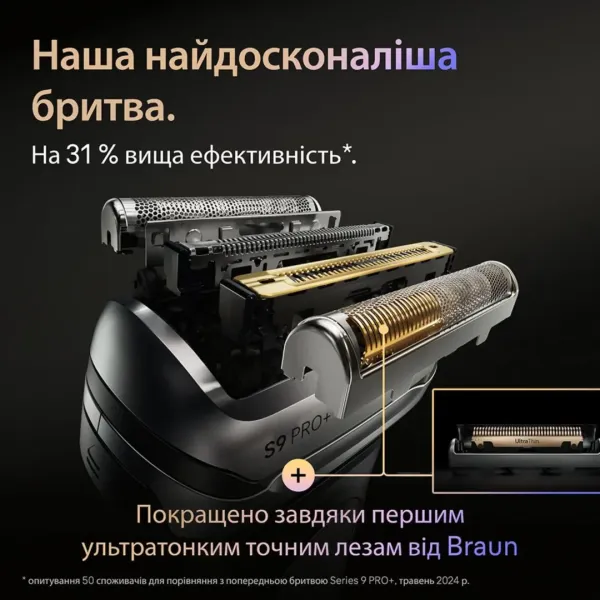 Електрична бритва Braun Series 9 Pro+ 9610s Wet&Dry (Black)