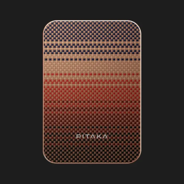 Зарядний пристрій Power Bank Pitaka Aramid Fiber Magnetic Qi2 (5000mAh) (Sunset)