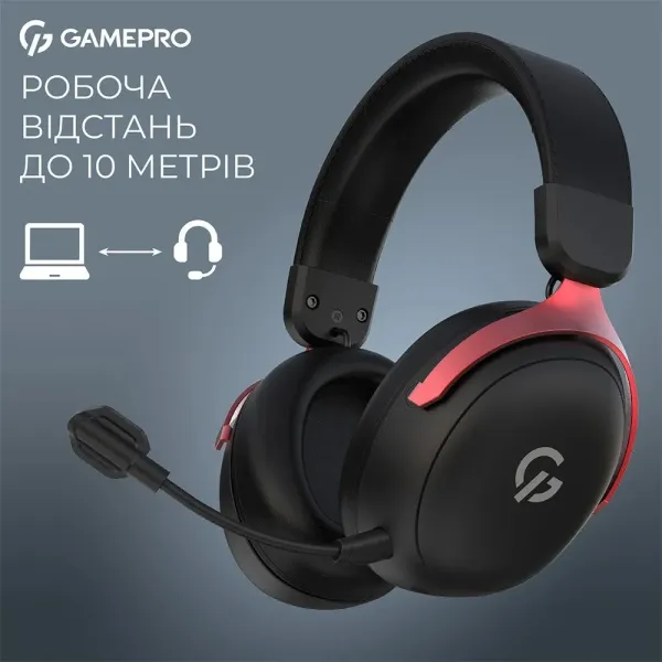 Ігрова гарнітура Gamepro HSW201BR (Black/Red) (UA)