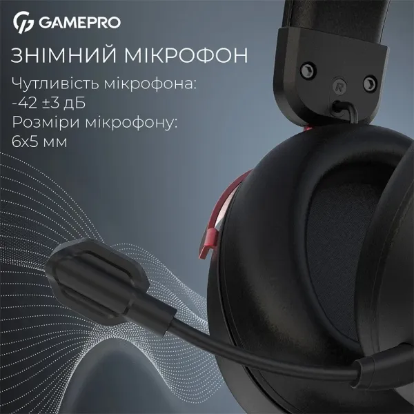 Ігрова гарнітура Gamepro HSW201BR (Black/Red) (UA)