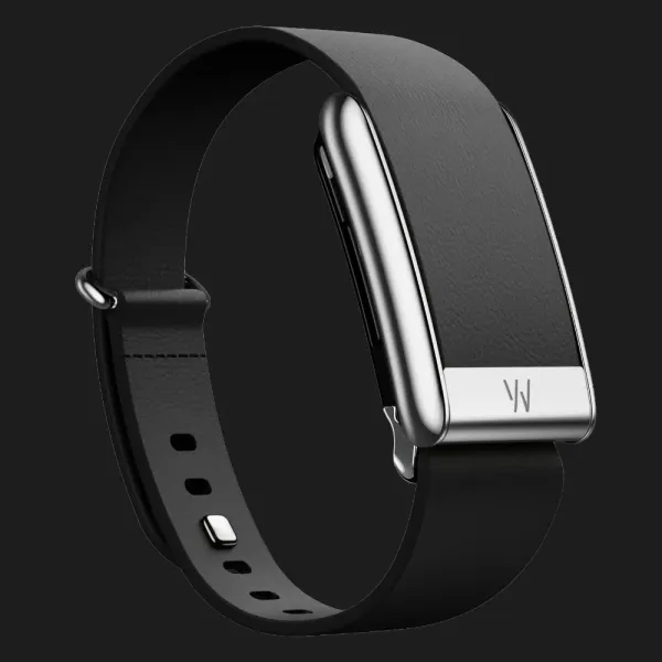 Ремінець Whoop LeatherLuxe Band для Whoop 5.0 (Black with Titanium) (Size S)