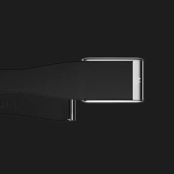 Ремінець Whoop LeatherLuxe Band для Whoop 5.0 (Black with Titanium) (Size S)