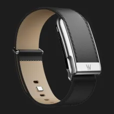 Ремінець Whoop LeatherLuxe Band Straight для Whoop MG (Black/Cream with Titanium) (Size L)