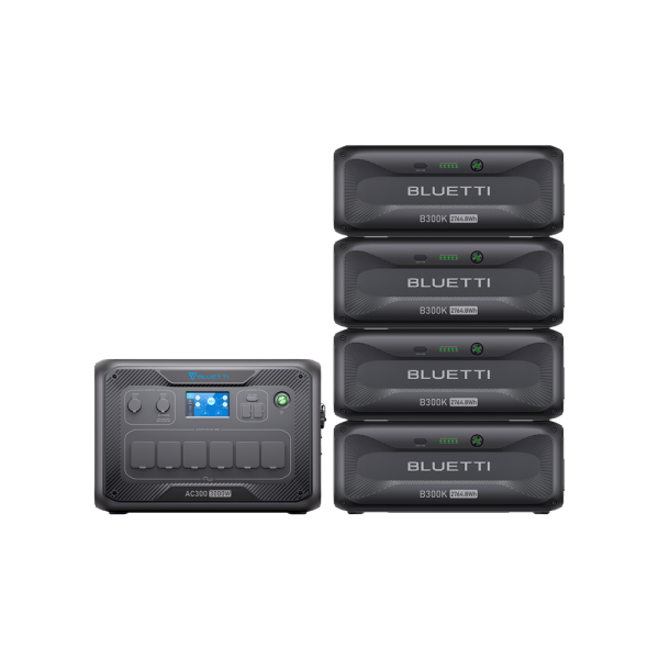 Комплект зарядної станції BLUETTI AC300 + battery module B300K 3000W 2764Wh